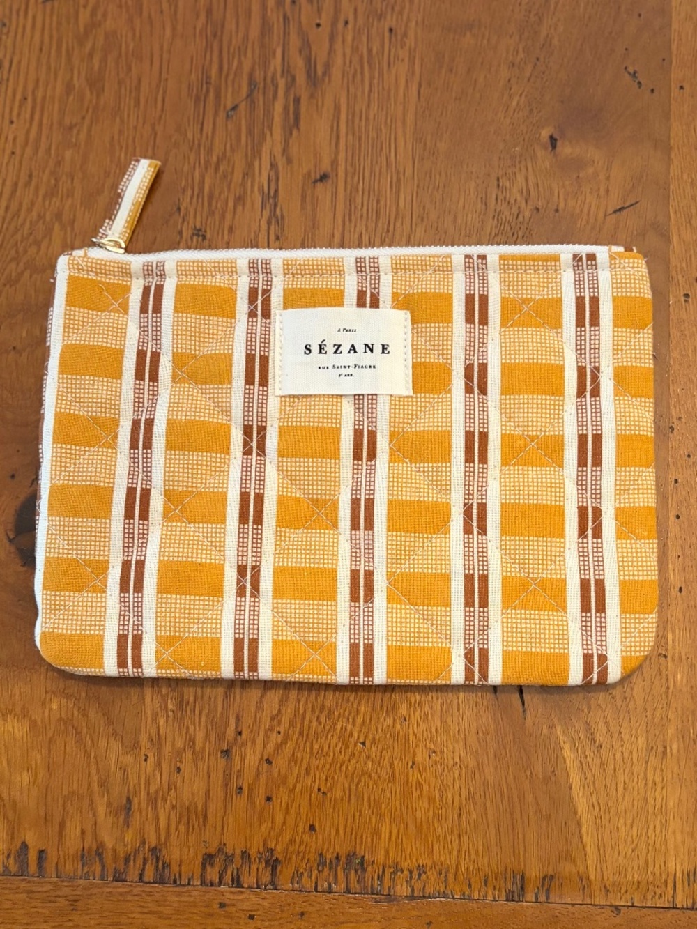 New Sézane Quilted Zip Pouch